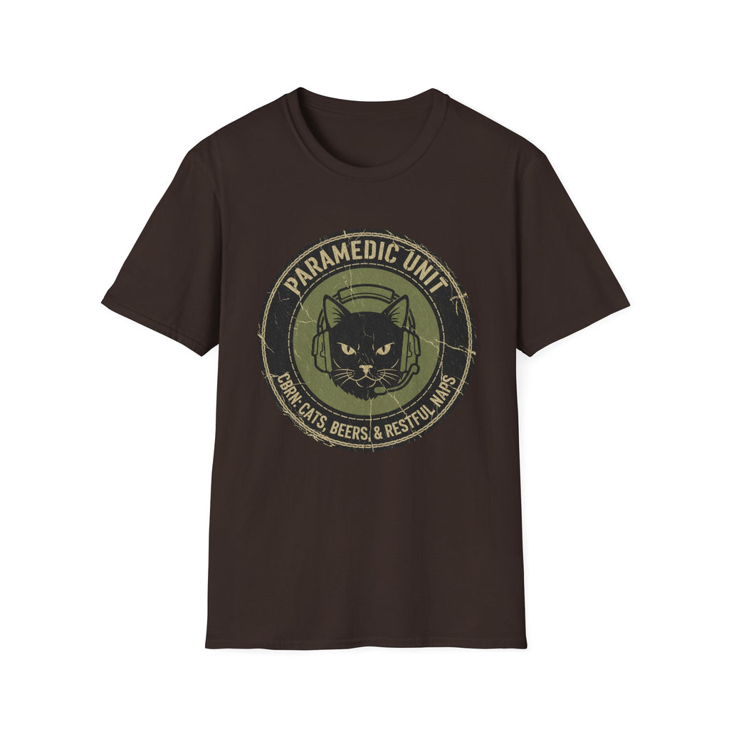 "Paramedic unit Cats Beers and Restful Naps" T-Shirt