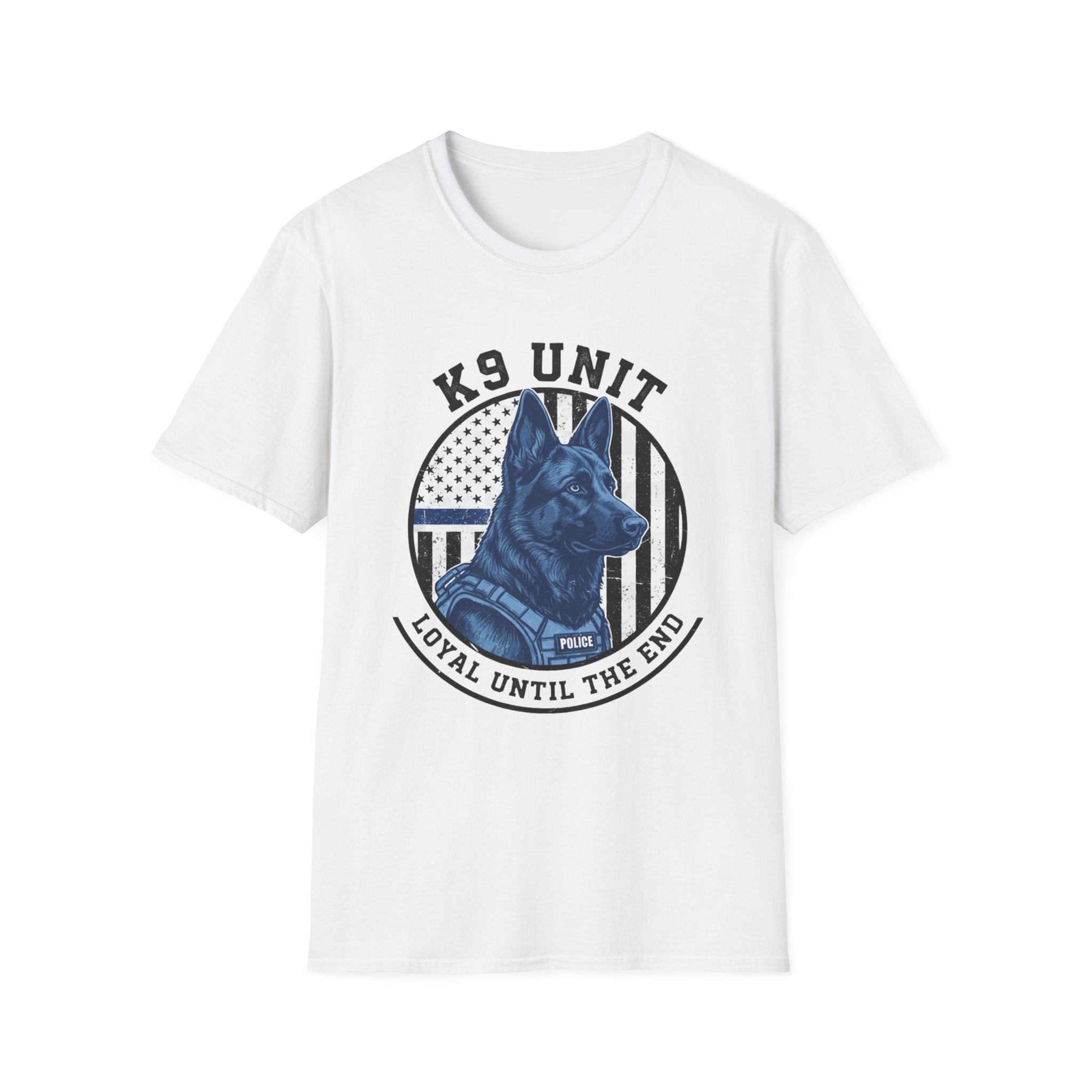 Police "K-9 Unit Loyal To The End" T-Shirt