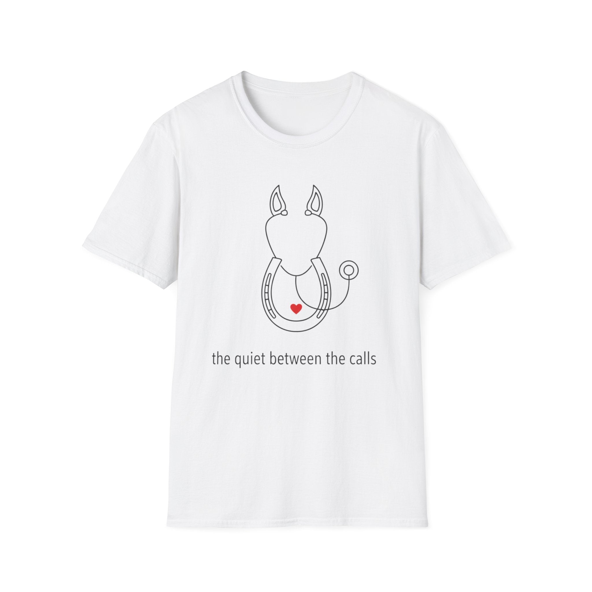 EMS and Horse "The Quiet Between Calls" T-Shirt