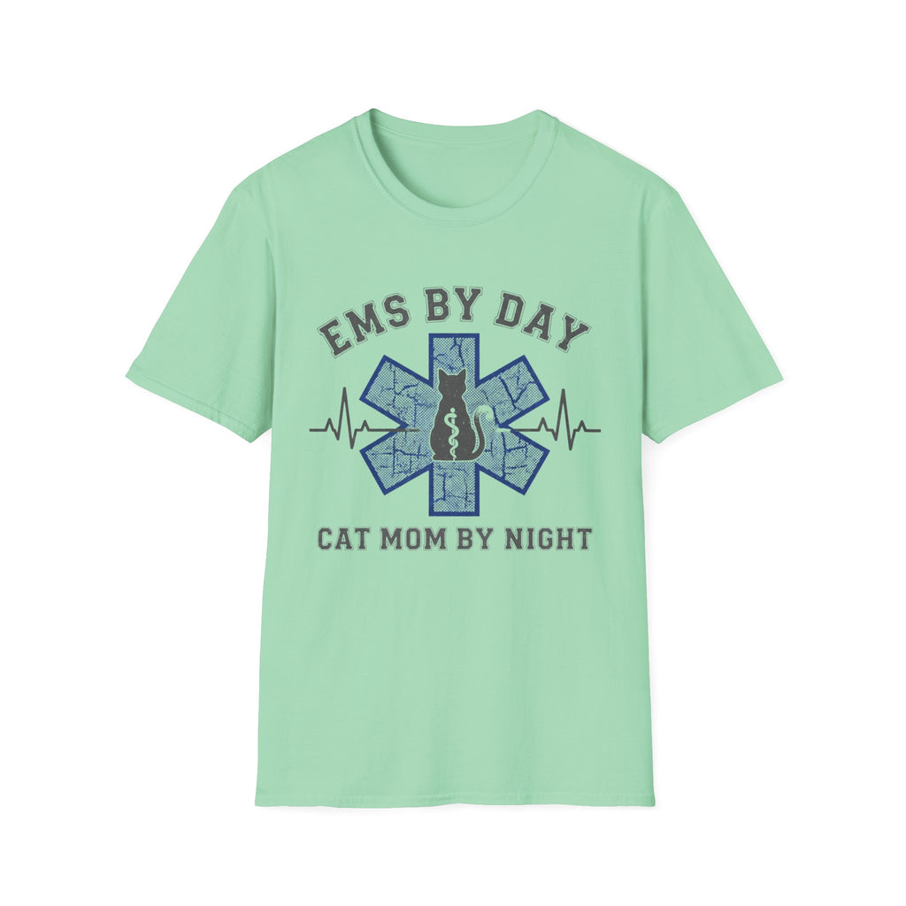 EMS by Day Cat Mom by Night T-Shirt