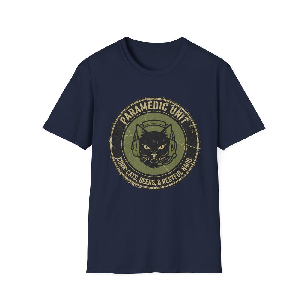 "Paramedic unit Cats Beers and Restful Naps" T-Shirt