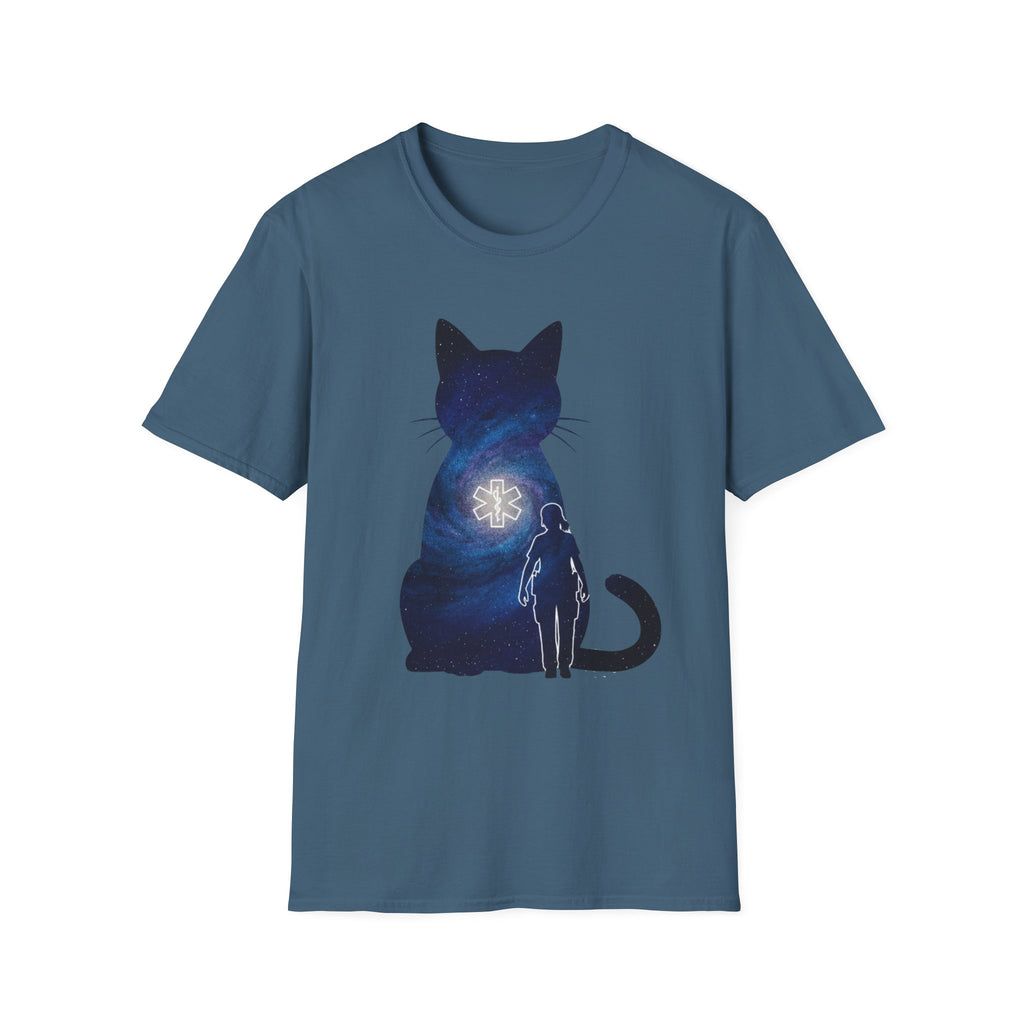 Female EMS Space Cat T-Shirt