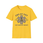 EMS by Day Cat Dad by Night T-Shirt
