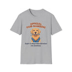 Dog "Official Paw-ramedic Expert in Heart Rate Elevation" T-Shirt