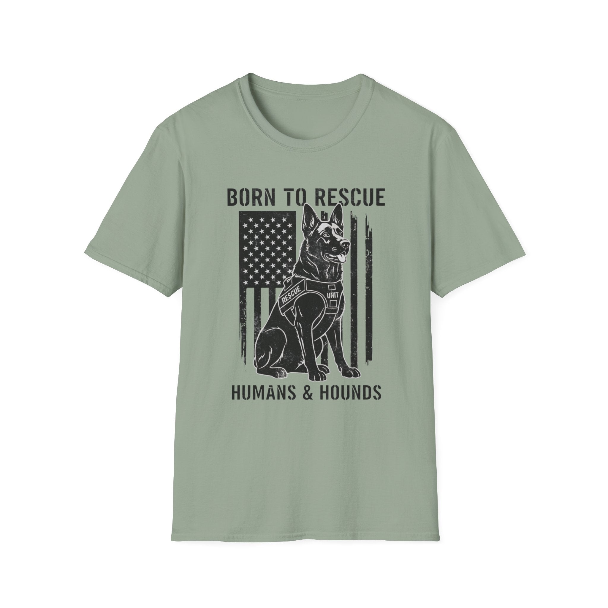 Born to Rescue Humans and Hounds T-Shirt