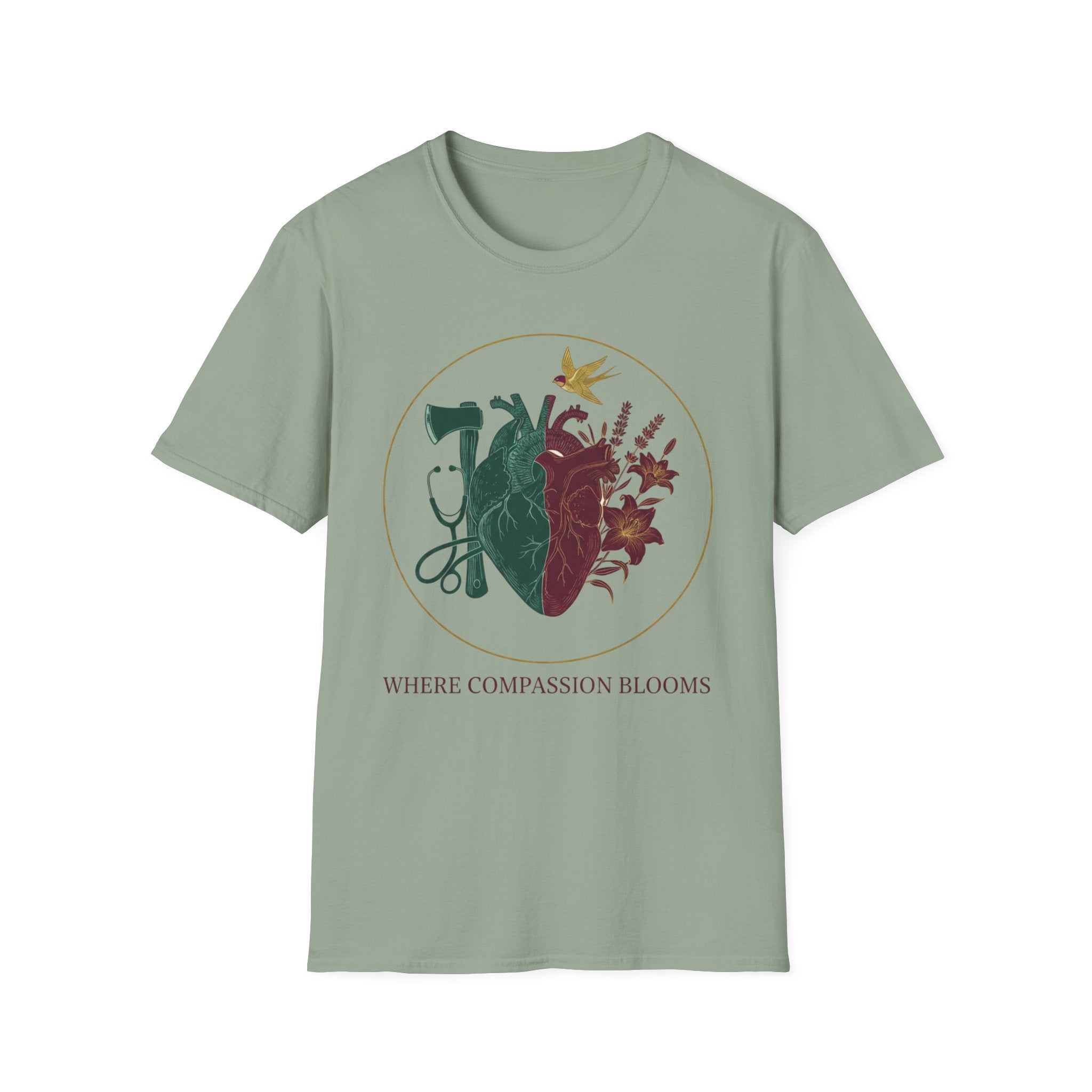 Fire EMS "Where compassion Blooms" T-Shirt