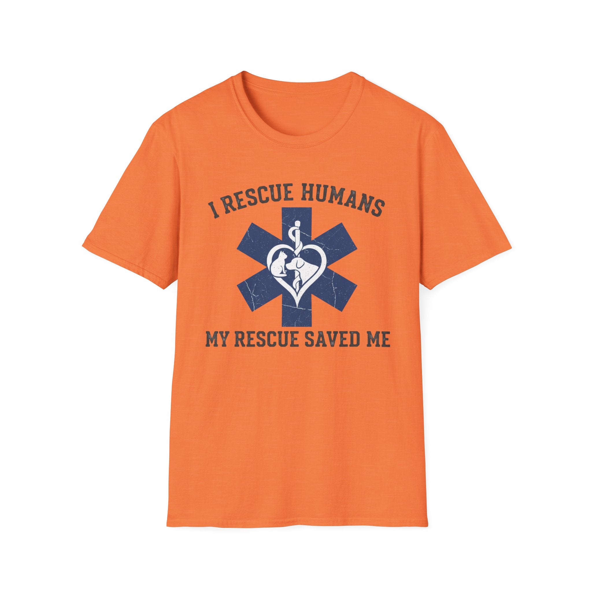 EMS "I rescue humans my rescue saved me" T-Shirt