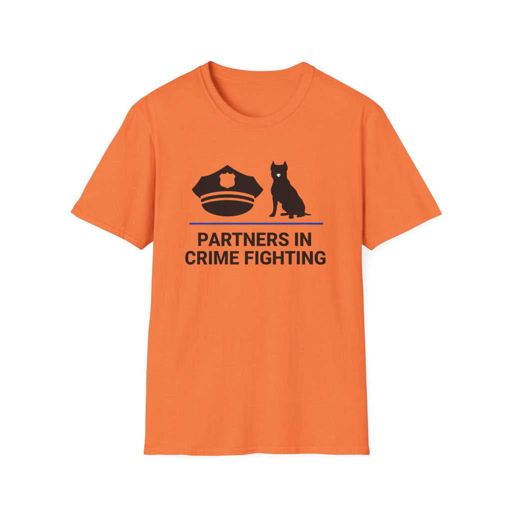 Police & Dog "Partners in Crime Fighting" T-Shirt