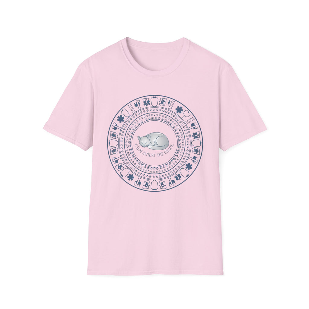 Calm Amidst the Chaos Cat T-Shirt