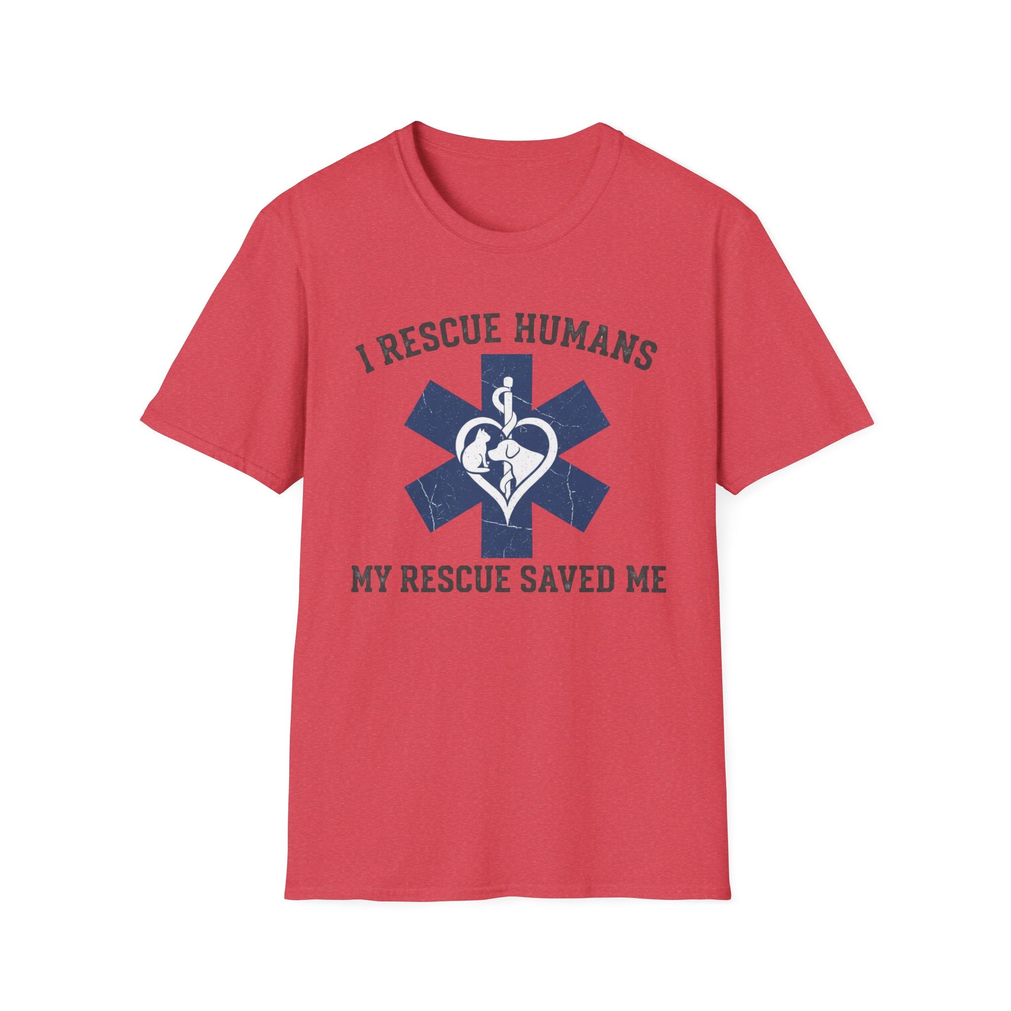 EMS "I rescue humans my rescue saved me" T-Shirt