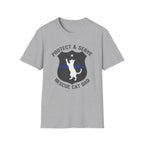Police "Protect and serve rescue cat dad" T-Shirt