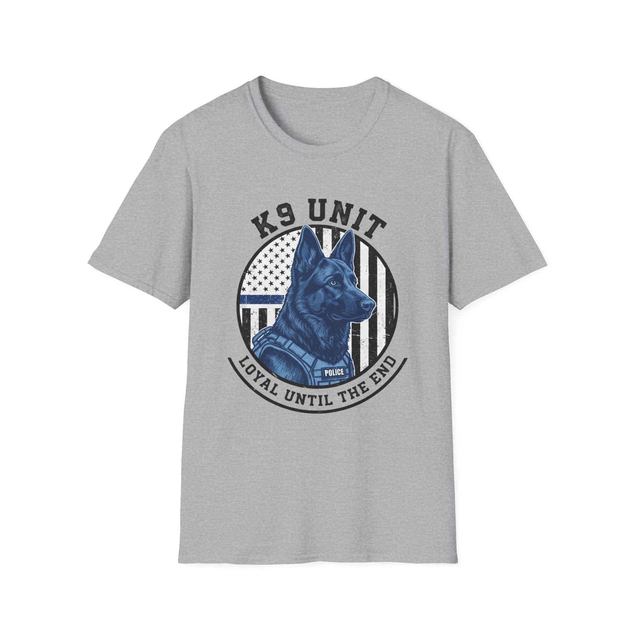 Police "K-9 Unit Loyal To The End" T-Shirt