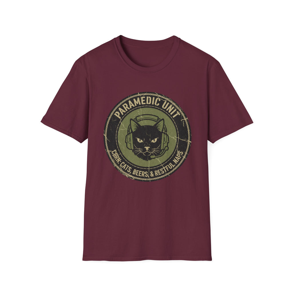 "Paramedic unit Cats Beers and Restful Naps" T-Shirt