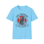 Fire "First Responder Cat Staff"  T-Shirt