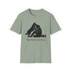 Female and Dog "The shift ends Here" T-Shirt