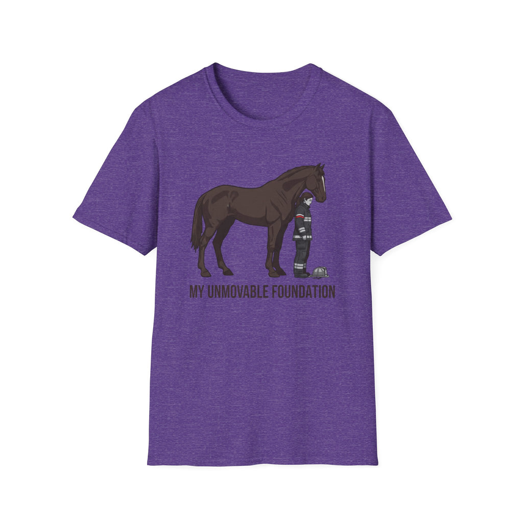 Female firefighter "My unmovable Foundation" T-Shirt