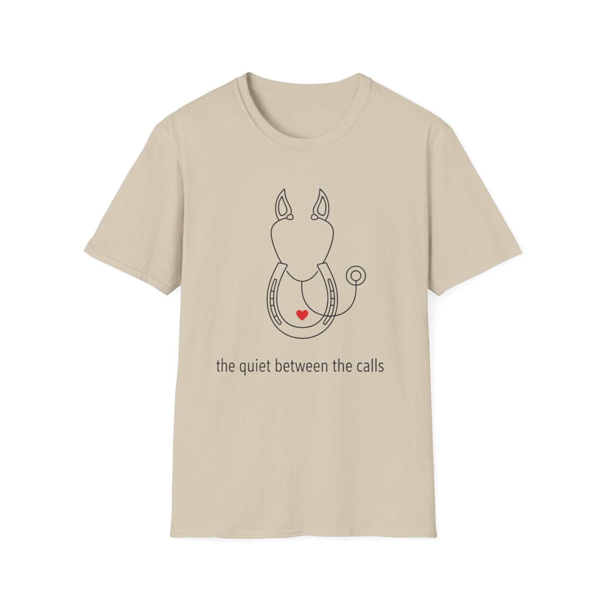 EMS and Horse "The Quiet Between Calls" T-Shirt