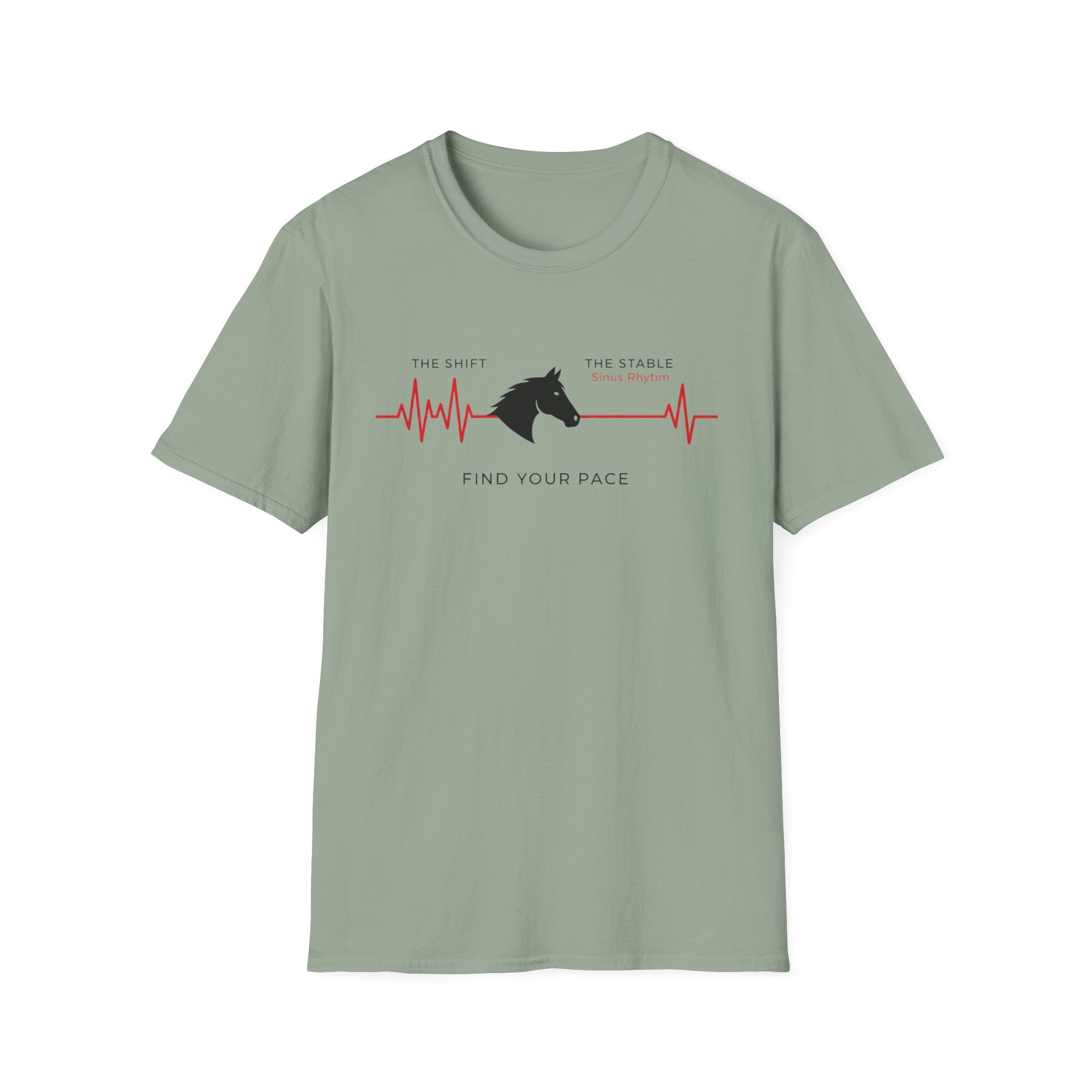 EMS and Horse "The Shift. The Stable. Find Your Pace" T-Shirt