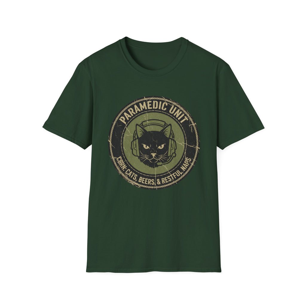 "Paramedic unit Cats Beers and Restful Naps" T-Shirt