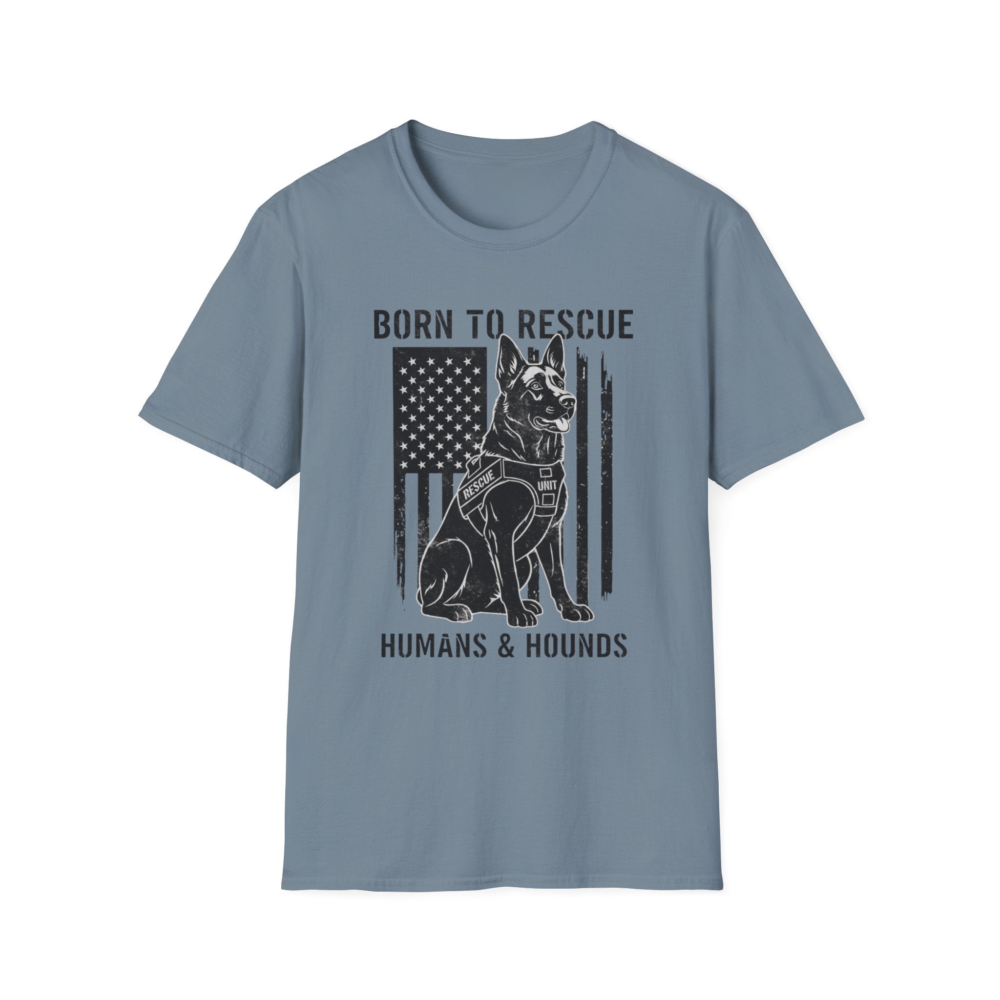 Born to Rescue Humans and Hounds T-Shirt
