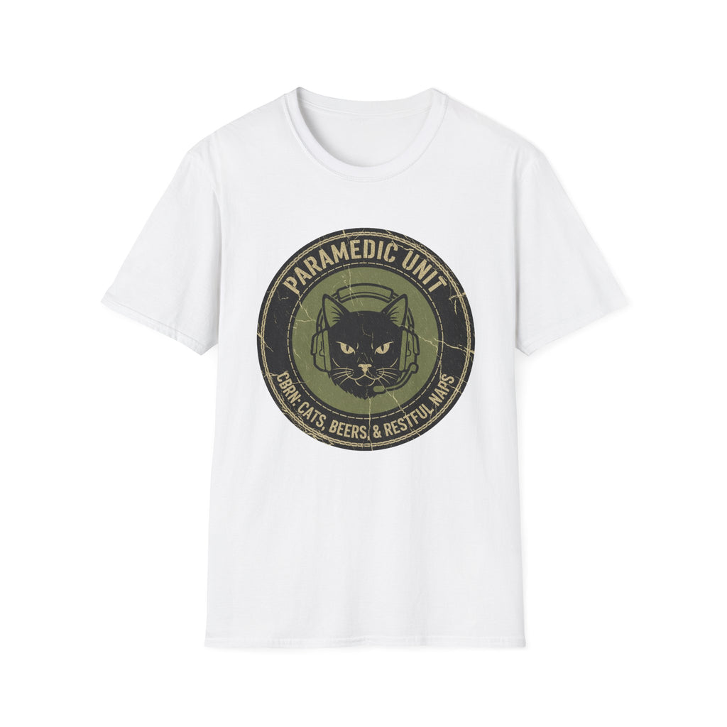 "Paramedic unit Cats Beers and Restful Naps" T-Shirt