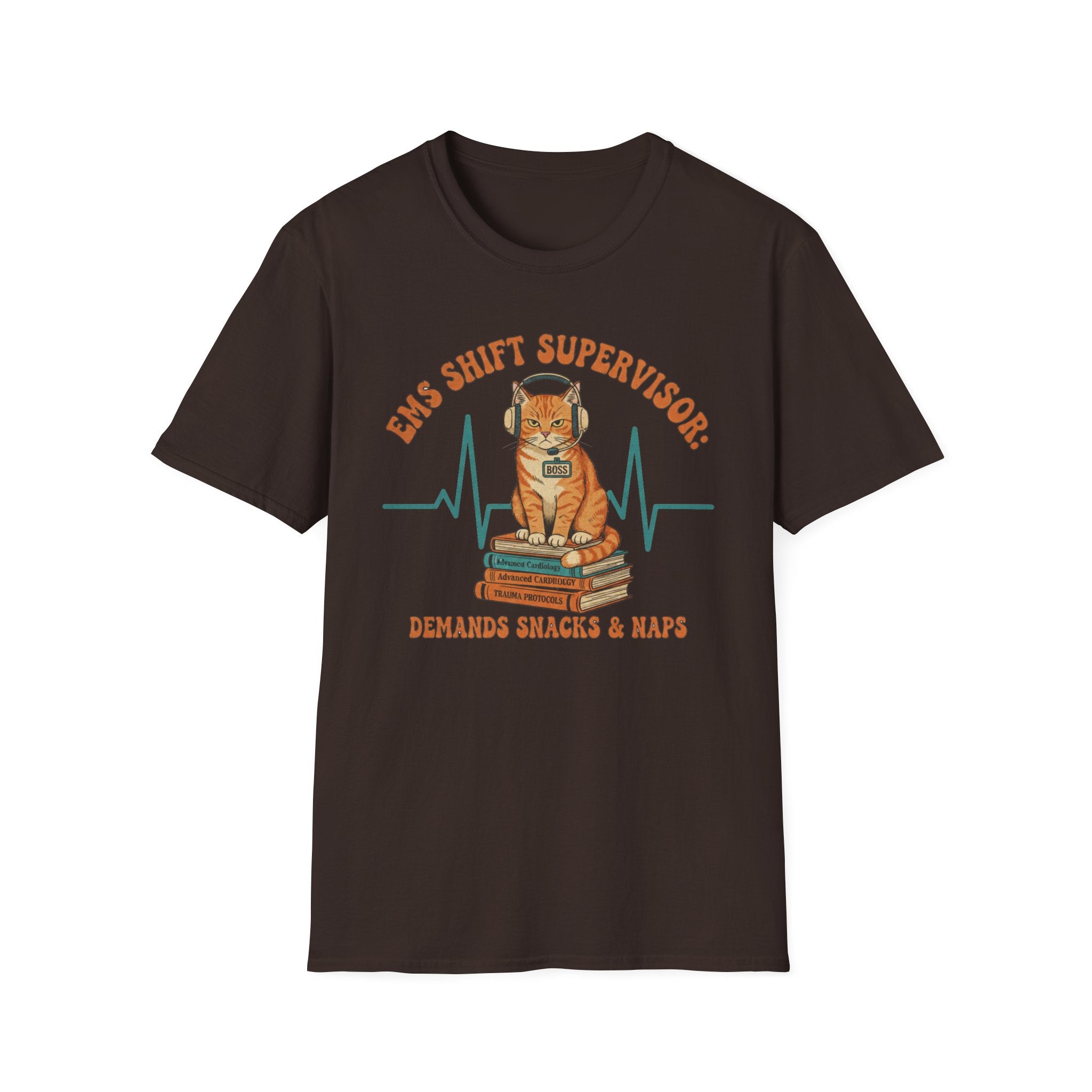 EMS Shift Supervisor demands snacks and naps cat T-Shirt