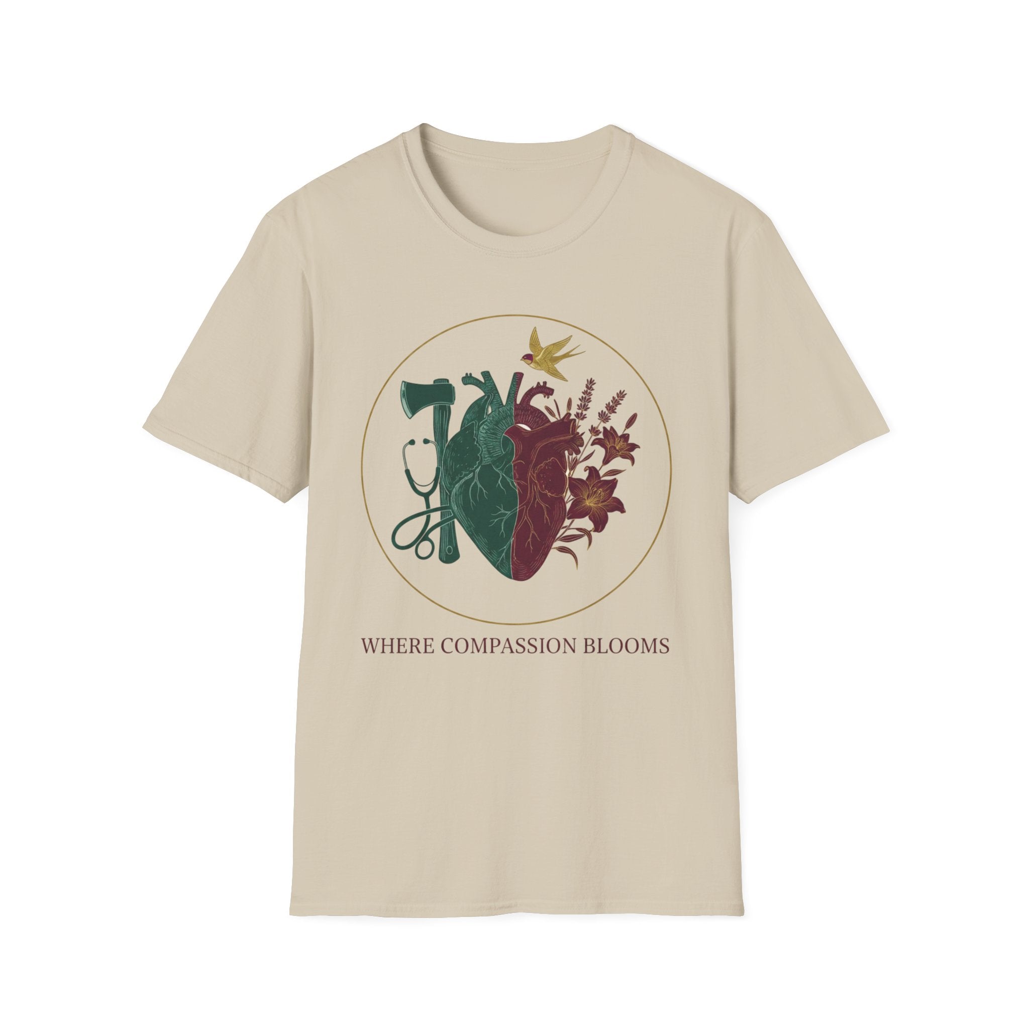 Fire EMS "Where compassion Blooms" T-Shirt