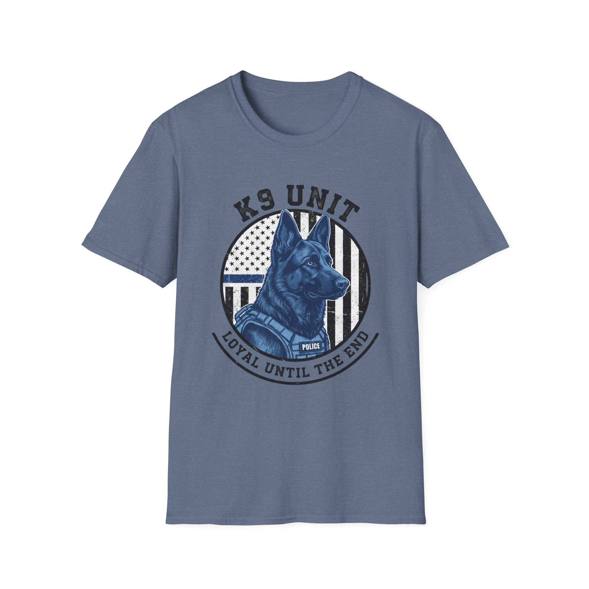 Police "K-9 Unit Loyal To The End" T-Shirt
