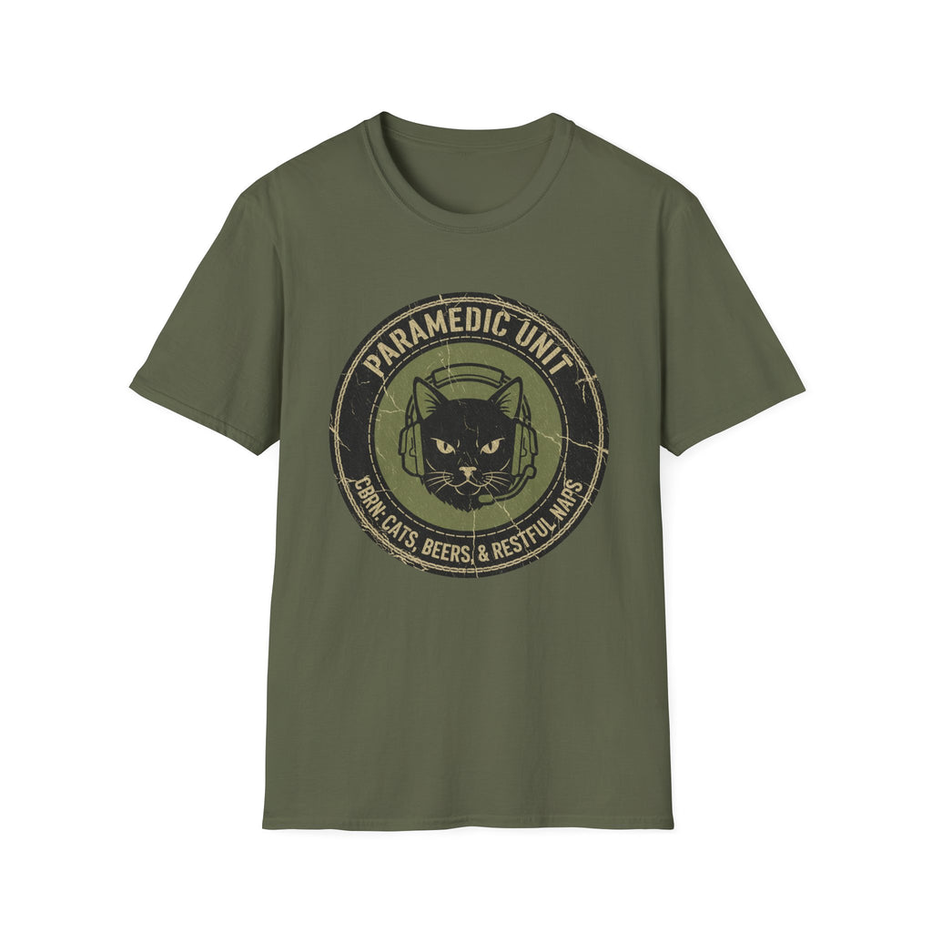 "Paramedic unit Cats Beers and Restful Naps" T-Shirt