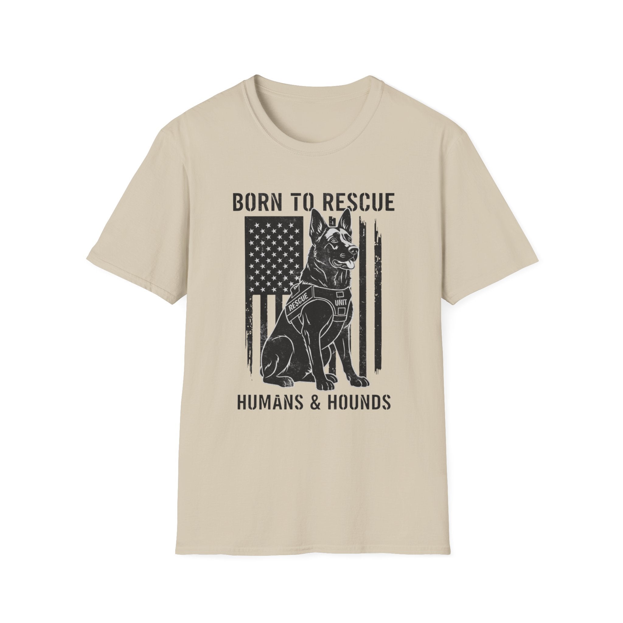 Born to Rescue Humans and Hounds T-Shirt