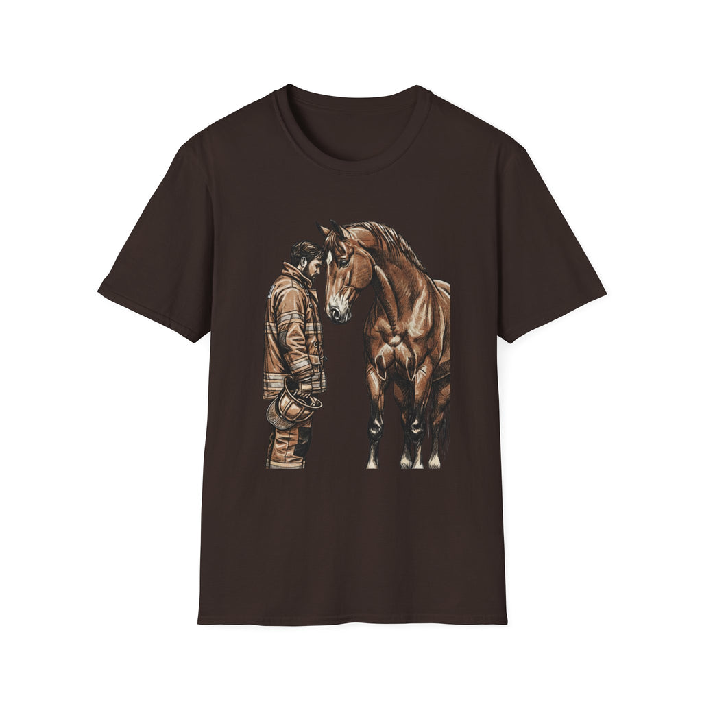 Firefighter and Horse T-Shirt