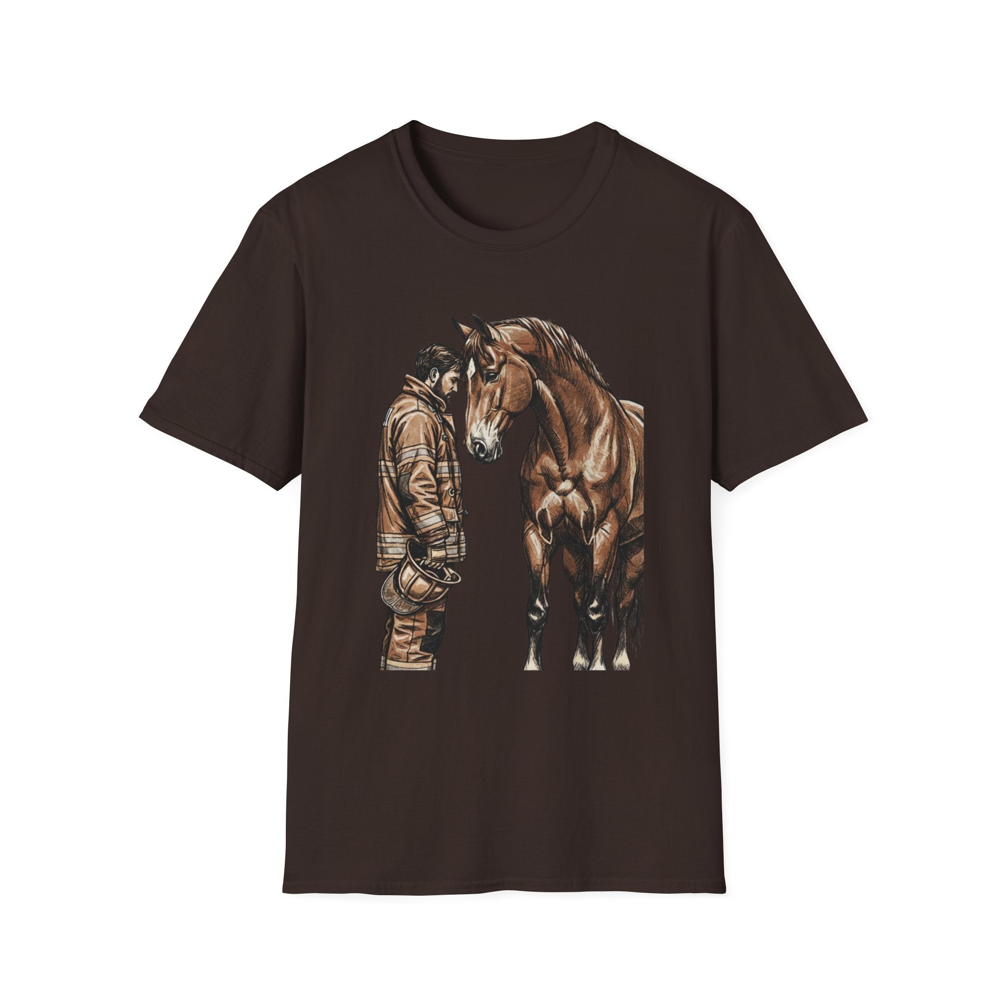 Firefighter and Horse T-Shirt