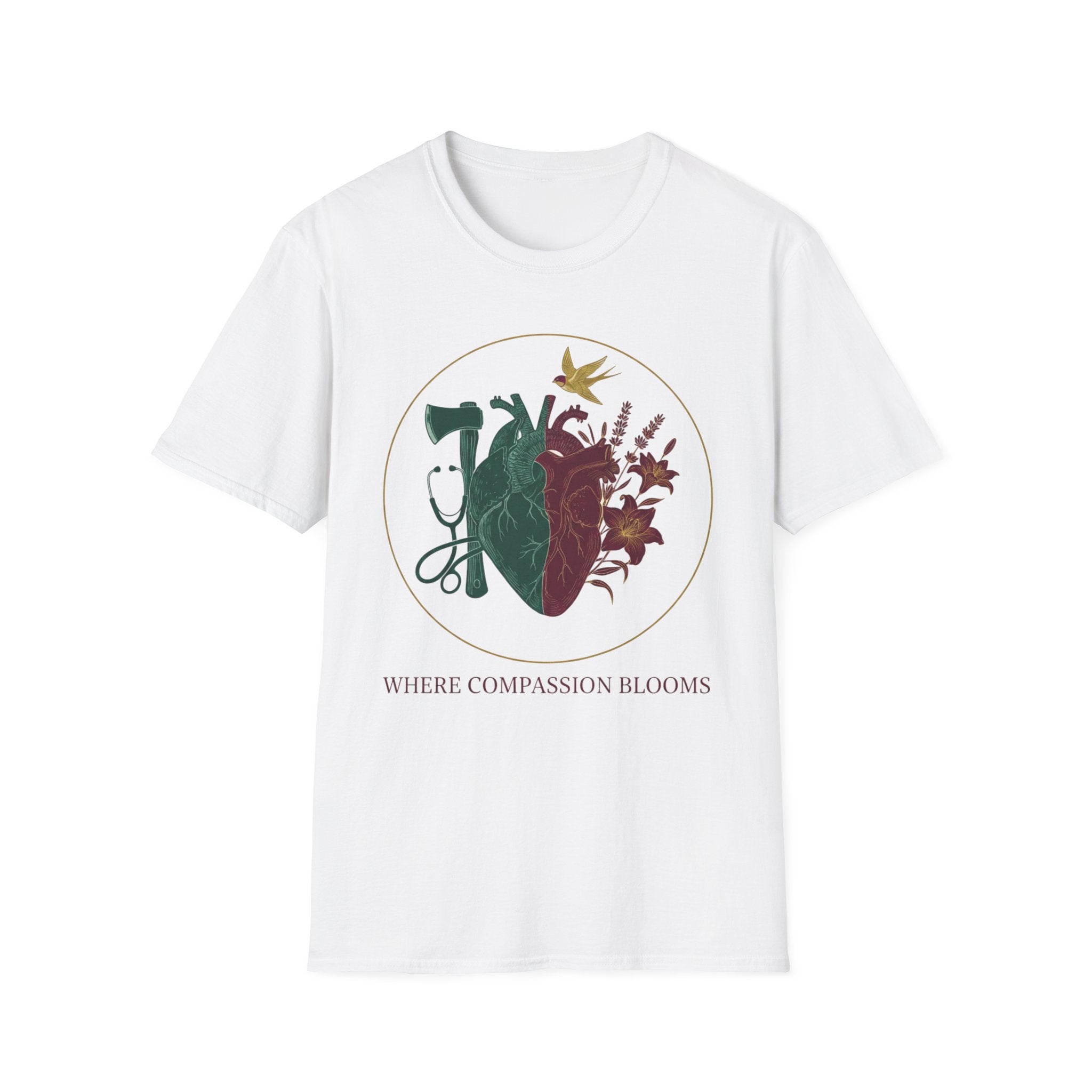 Fire EMS "Where compassion Blooms" T-Shirt