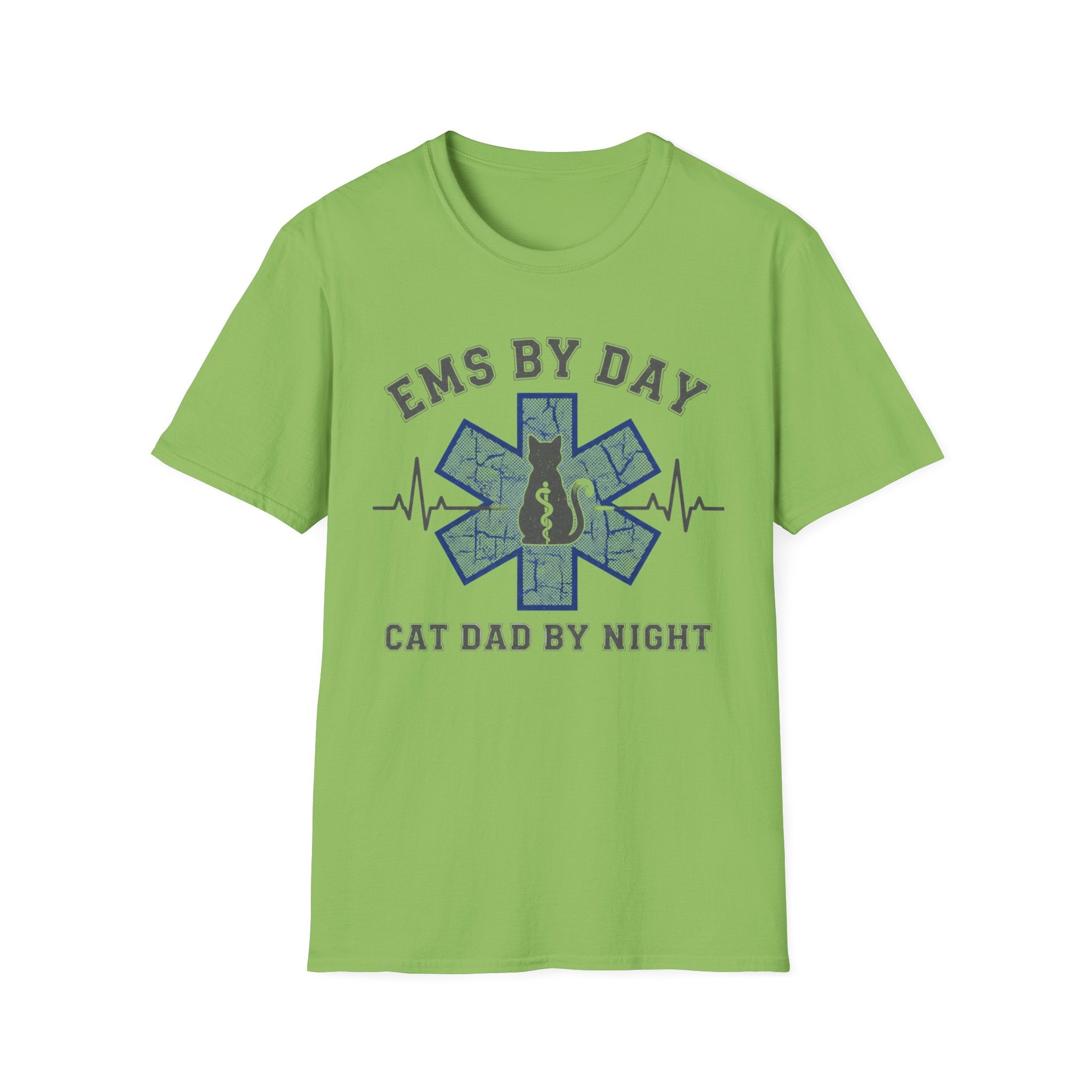 EMS by Day Cat Dad by Night T-Shirt