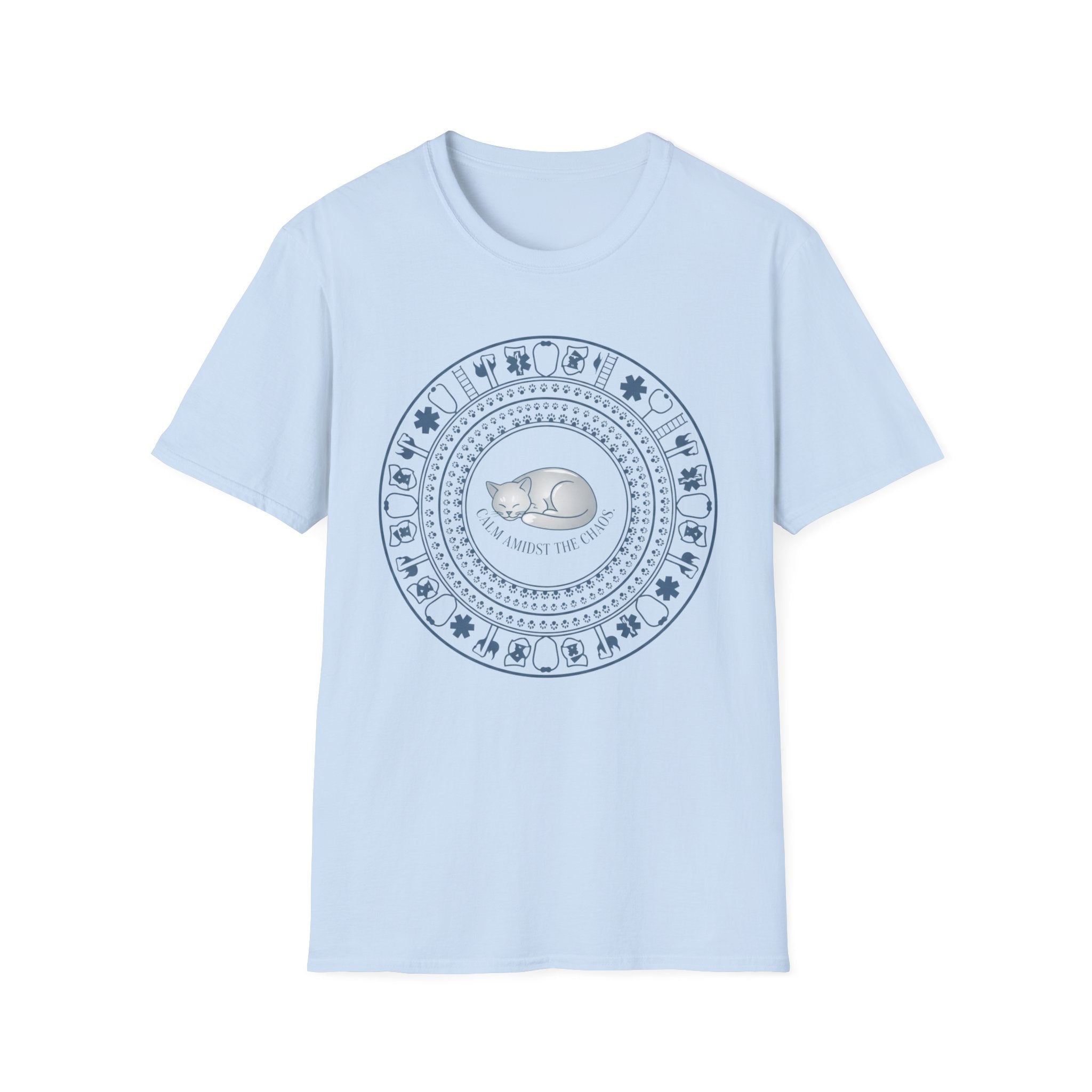 Calm Amidst the Chaos Cat T-Shirt
