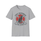 Fire "First Responder Cat Staff"  T-Shirt