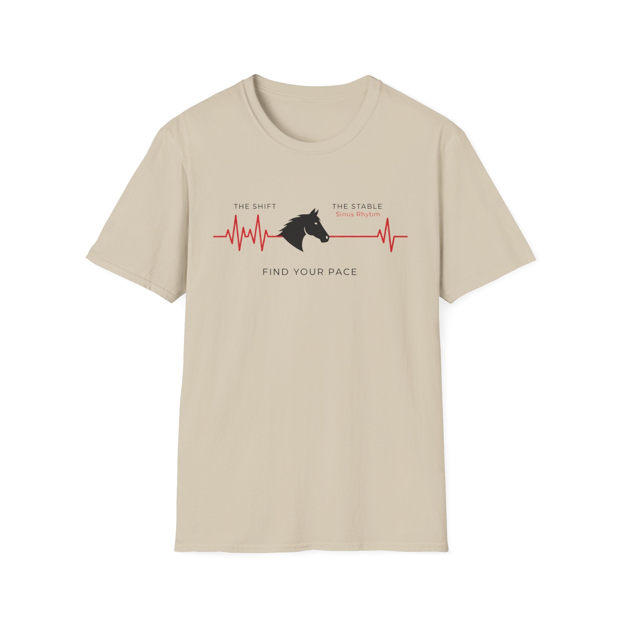 EMS and Horse "The Shift. The Stable. Find Your Pace" T-Shirt