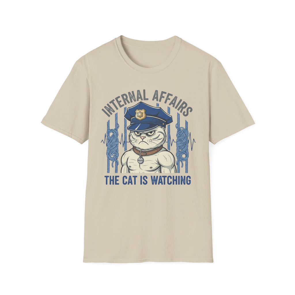 Police Cat "Internal Affairs The cat is Watching" T-Shirt