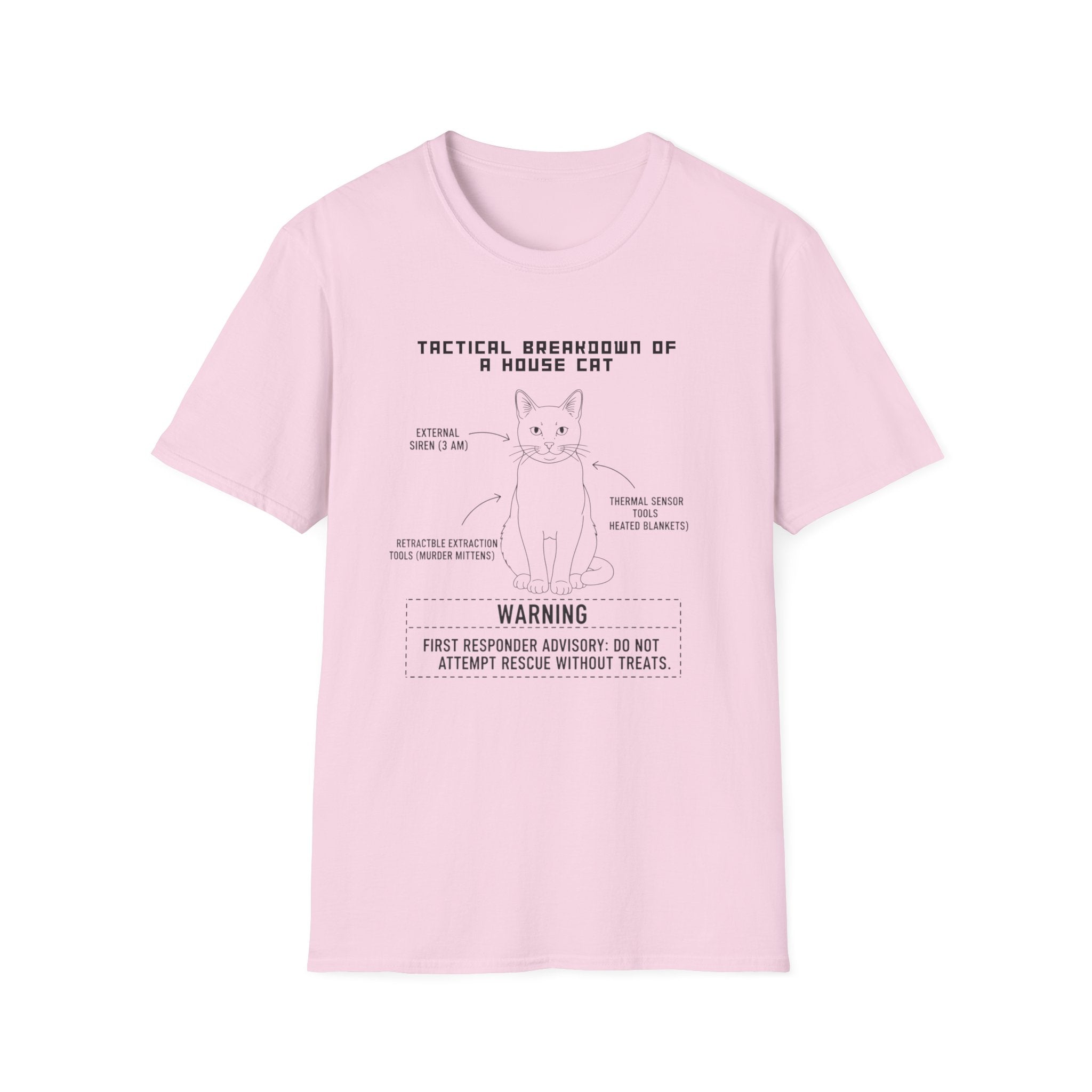"Tactical Breakdown of a House Cat" T-Shirt