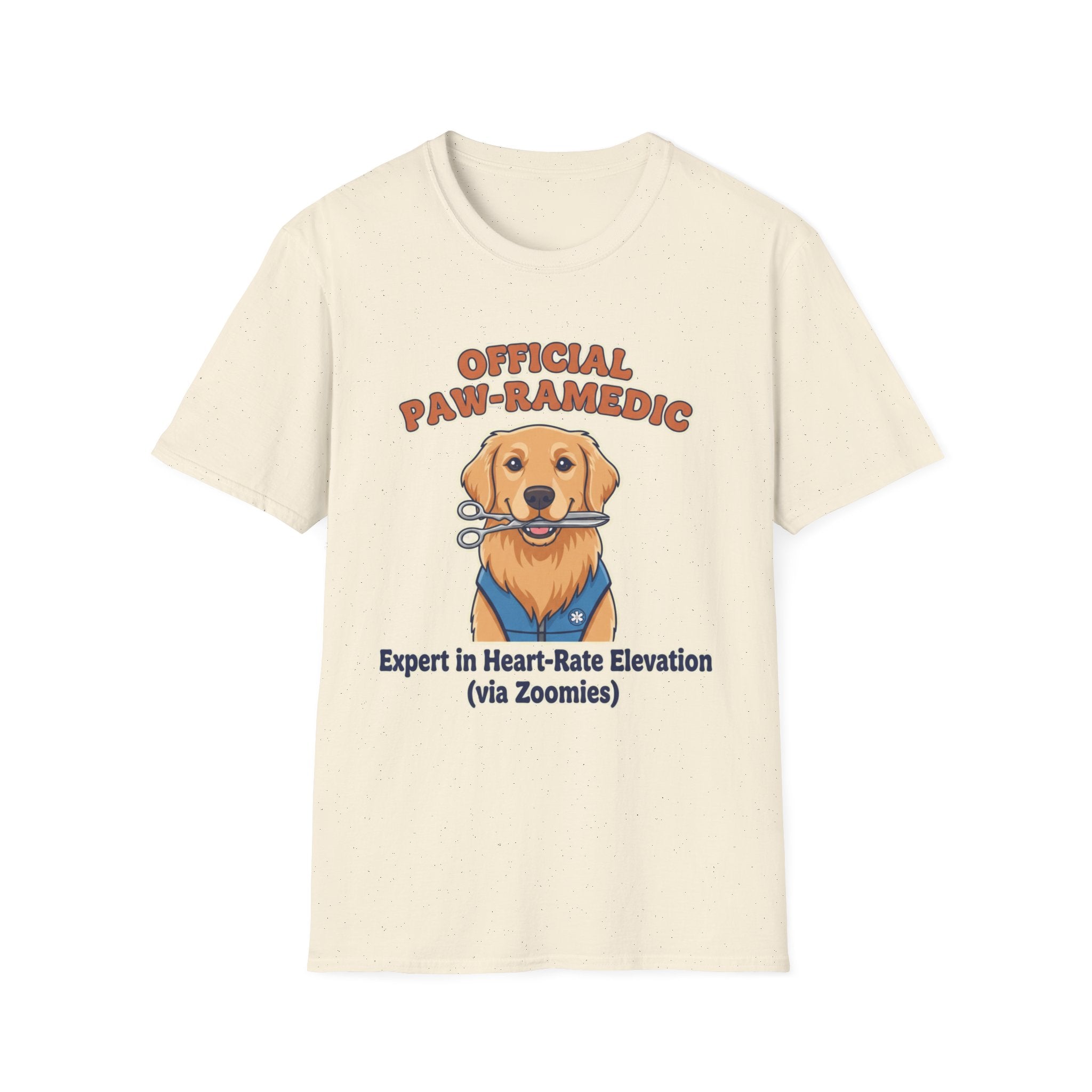 Dog "Official Paw-ramedic Expert in Heart Rate Elevation" T-Shirt