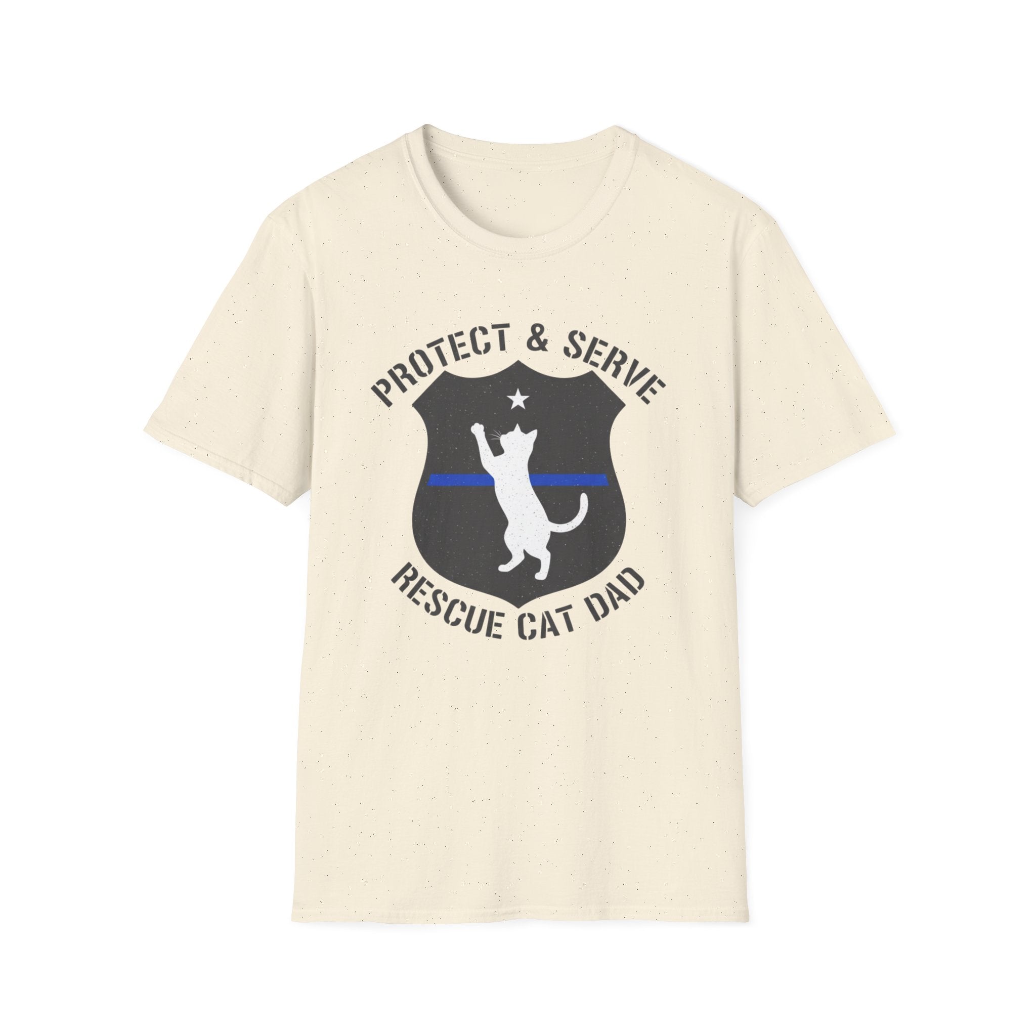 Police "Protect and serve rescue cat dad" T-Shirt