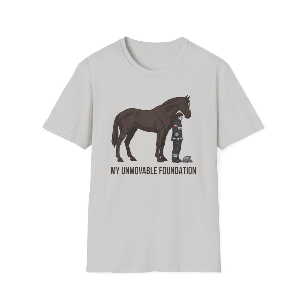 Female firefighter "My unmovable Foundation" T-Shirt