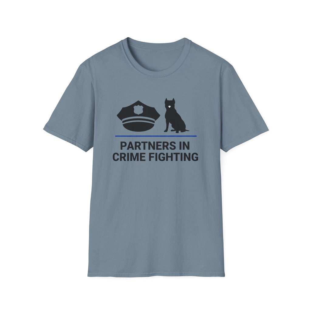 Police & Dog "Partners in Crime Fighting" T-Shirt