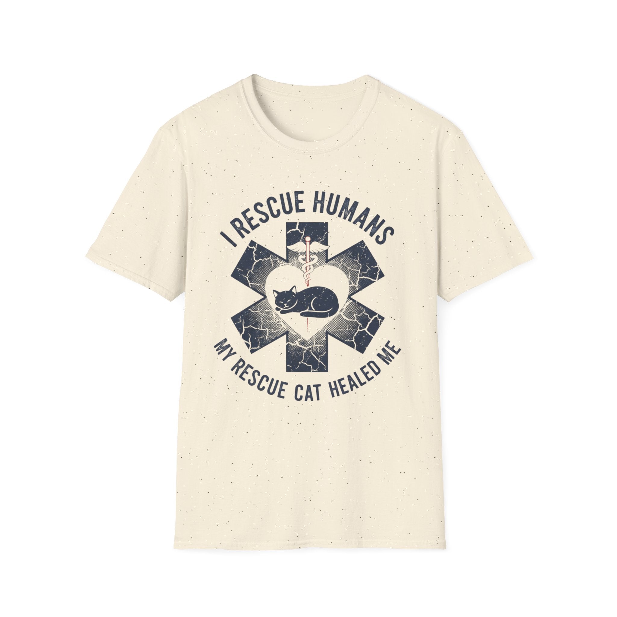 I Rescue Humans My Rescue Cat Saved Me T-Shirt