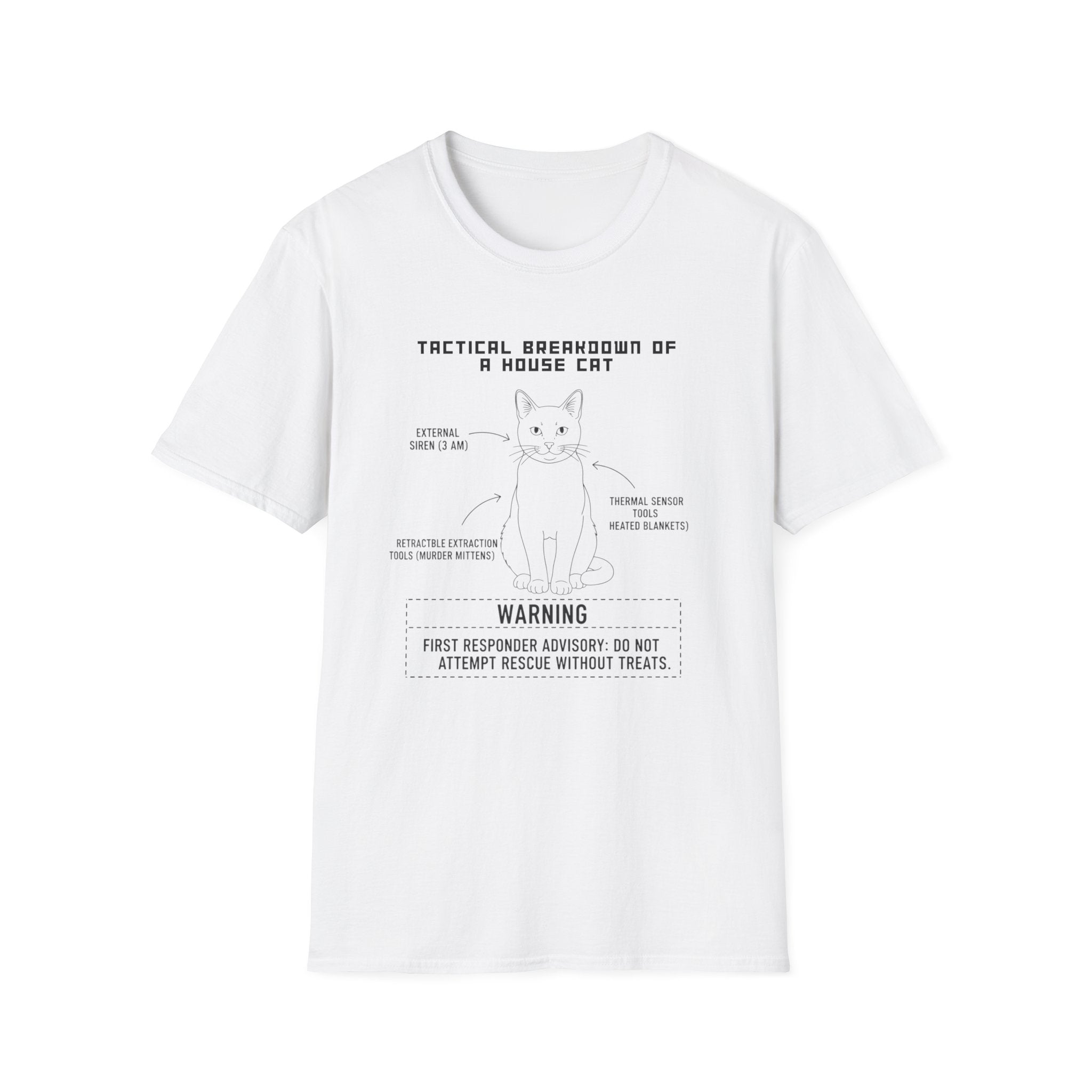 "Tactical Breakdown of a House Cat" T-Shirt