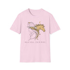 Wild soul Calm Mind Horse & Female Firefighter boho T-Shirt