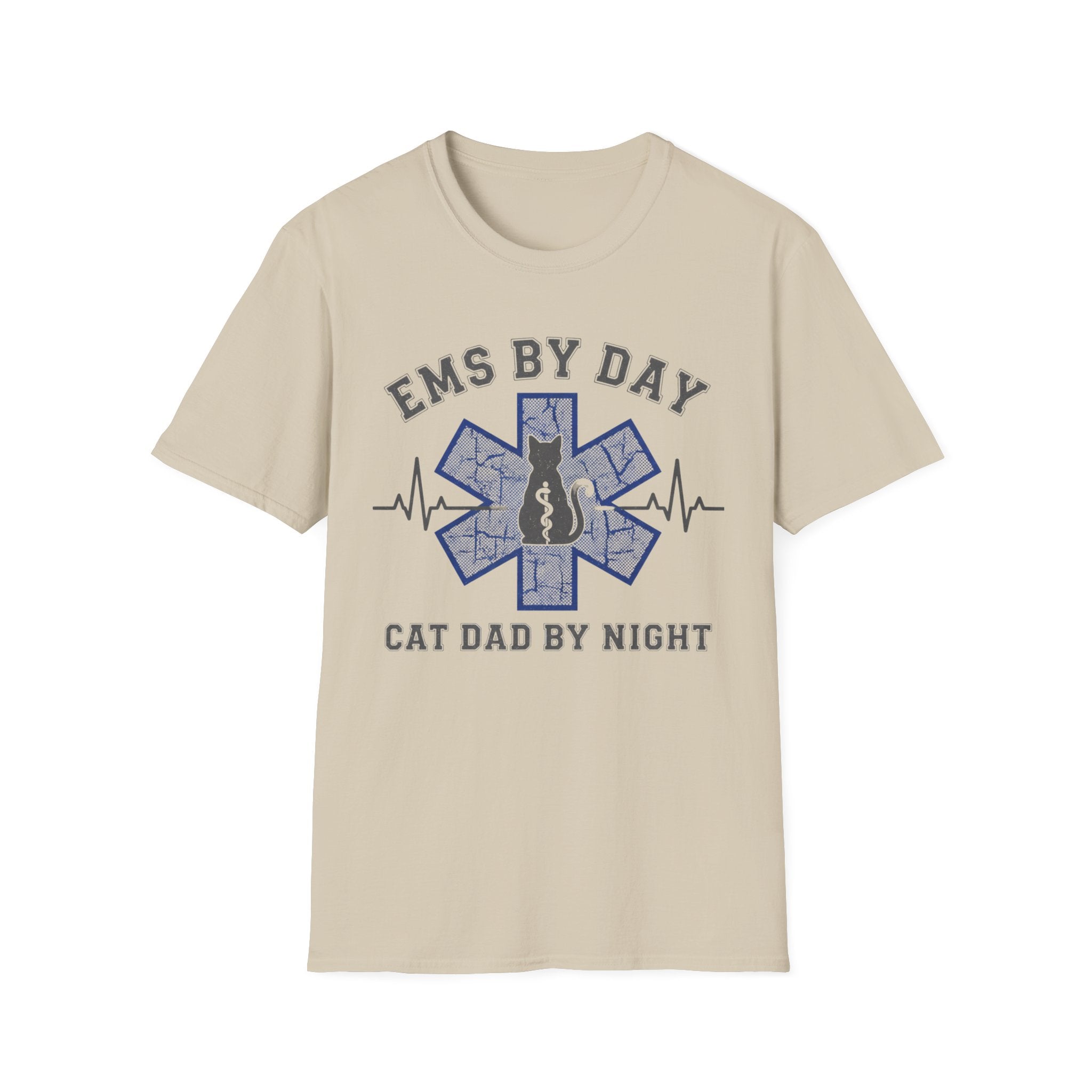 EMS by Day Cat Dad by Night T-Shirt