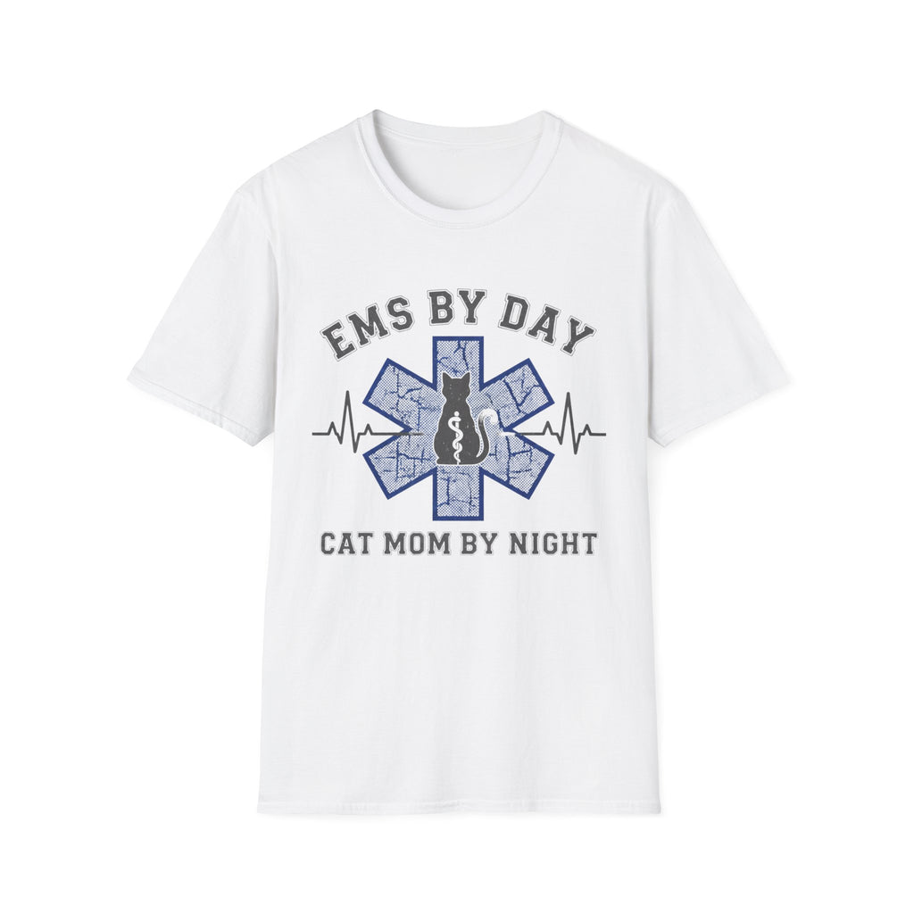 EMS by Day Cat Mom by Night T-Shirt