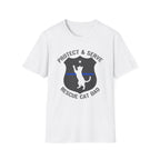 Police "Protect and serve rescue cat dad" T-Shirt