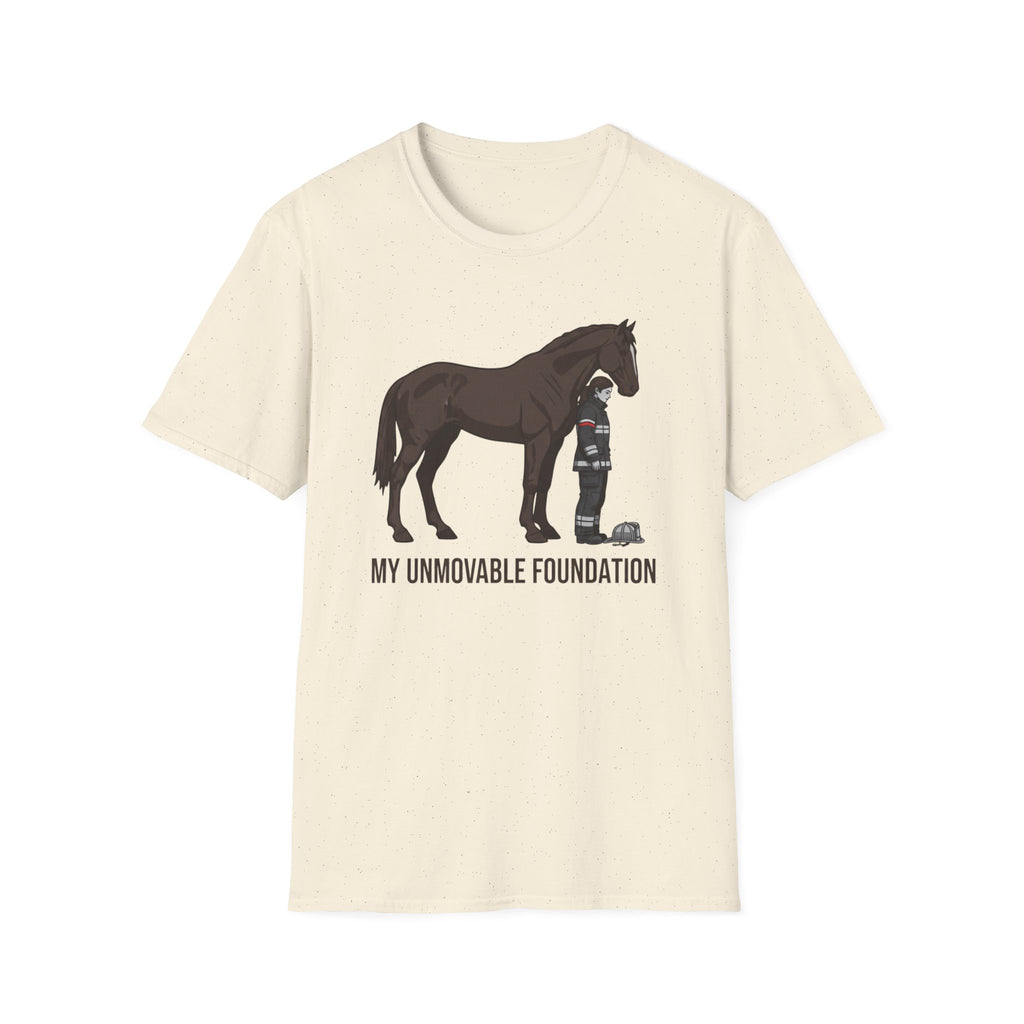 Female firefighter "My unmovable Foundation" T-Shirt